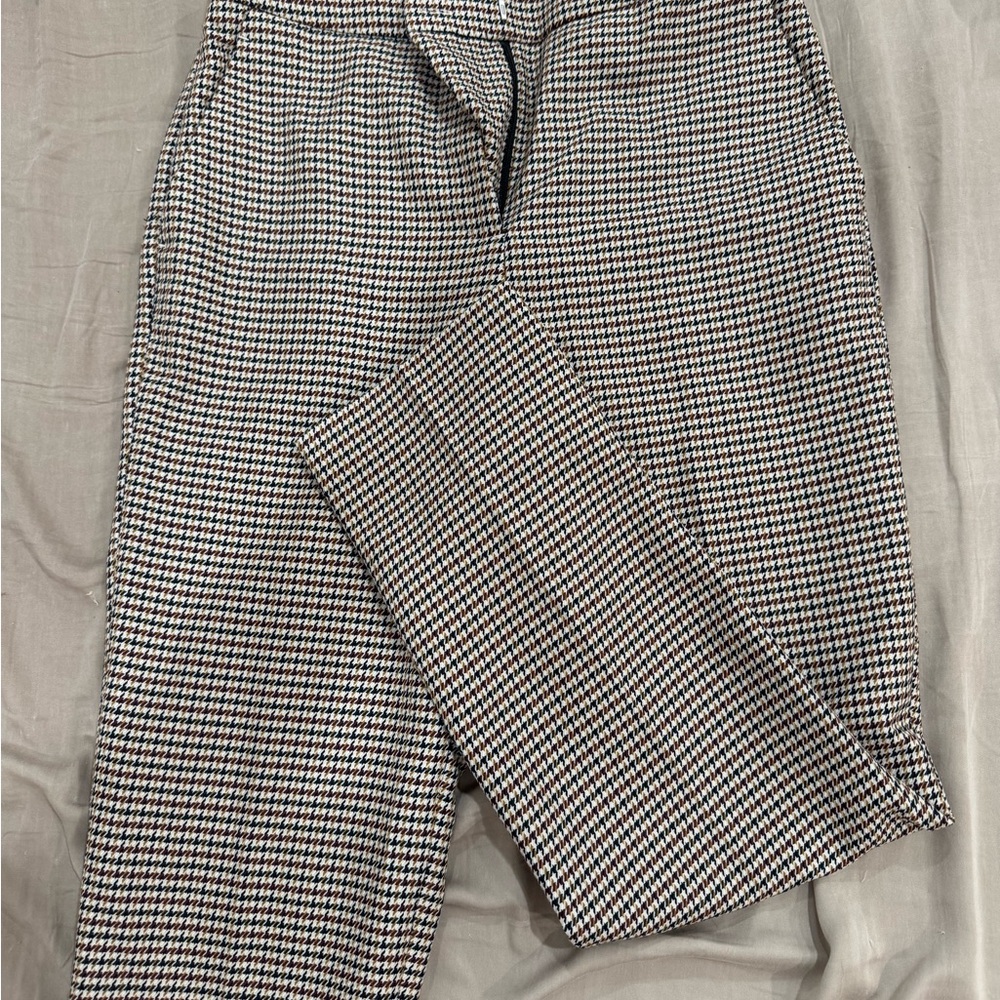 H&M Black and White Houndstooth Trousers
